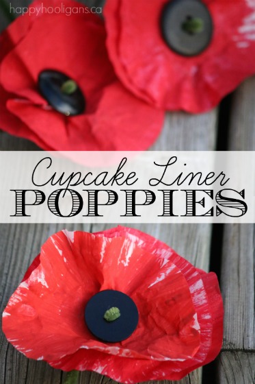 Cupcake Liner Poppy Craft