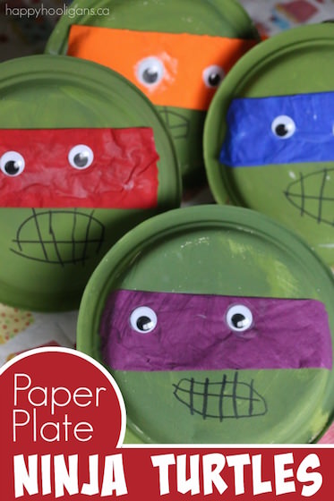 Paper Plate Teenage Ninja Turtle Craft