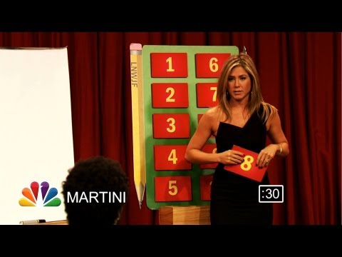 Pictionary with Jennifer Aniston, Lenny Kravitz and CeeLo Green, Part 1