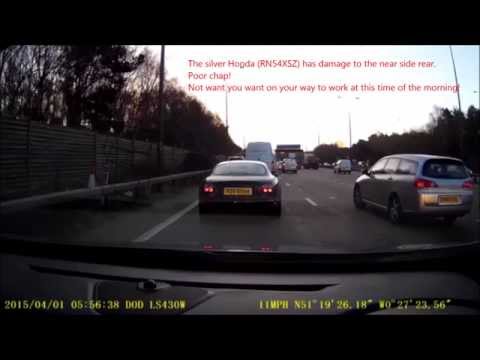 M25 Crash Caught On Dash Cam UK (select 1080p)