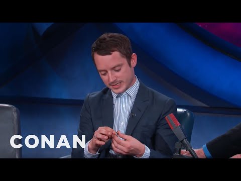 Elijah Wood Shows Off The One Ring  - CONAN on TBS