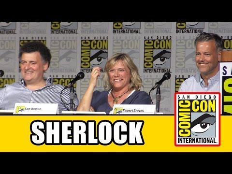 Sherlock Comic Con Panel - Rupert Graves, Steven Moffat, Sue Vertue