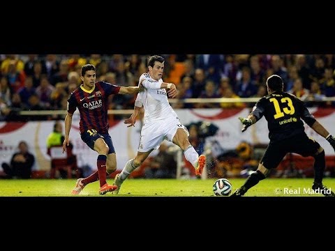 Gareth Bale's incredible goal against Barcelona | Copa del Rey Final 2014