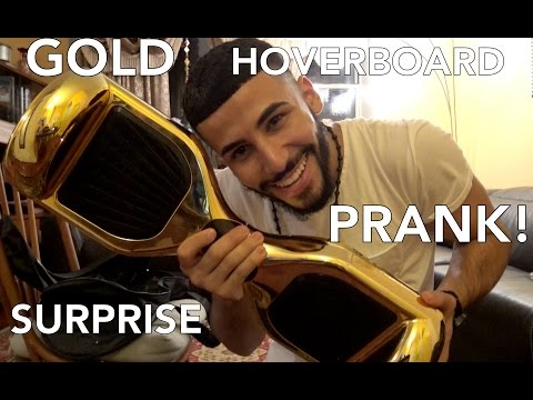 GOLD HOVERBOARD SURPRISE PRANK!!