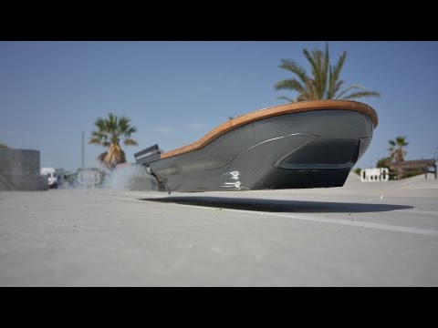 Riding the Lexus hoverboard in Spain