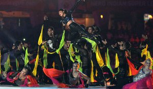 Bollywood actor Priyanka Chopra and her troop performing during the inaugural function of Indian Super League (ISL) tournament at Vivekananda Yuba Bharati Stadium in Salt Lake City on October 12, 2014 in Kolkata India. The Indian Super League only has eight teams, and the fixtures will be confined to the next 10 weeks, but the tournament is already expected to kick-start a football revolution in a country with an estimated 500 million fans starved of any home-grown action. The tournament will kick-start on October 12 at Kolkata's historic Salt Lake Stadium. In the opening fixture, Atletico de Kolkata will take on Team Mumbai. The eight-team tournament will have some of the brightest Indian talents playing along-side established international players