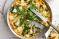 Chicken, mint and pea frittata