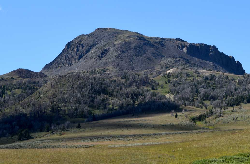 Black Butte, at 10,542 feet  in elevation, is the highest peak in the Gravelly Range.