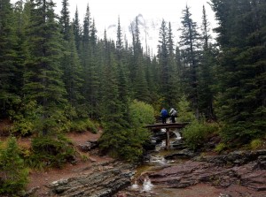 Footbridge over Ptarmigan Creek - good  place for a snack break. 