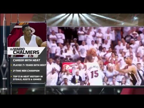 December 13, 2015 - FSS - Miami Heat Honor Mario Chalmers on his return Game to Miami (Vs Grizzlies)