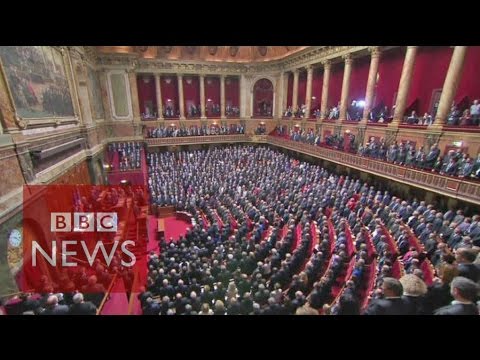 French parliament sings La Marseillaise  - BBC News