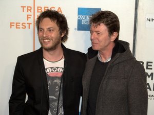 Duncan Jones with his father David Bowie 