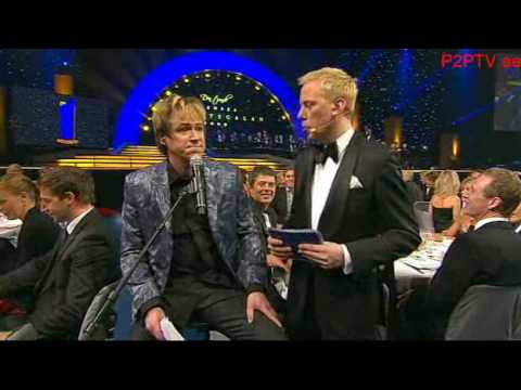 Robert Gustafsson som Per Gessle Idrottsgalan 2009