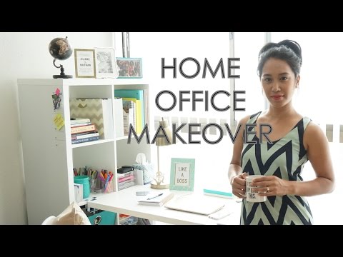 HOME OFFICE MAKEOVER! IKEA, HOMEGOODS, TJMAXX, PINTEREST