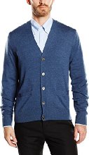 Brooks Brothers - Saxxon Cardigan Biella, Maglia da uomo, blue 13, 52/L