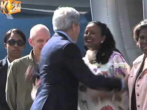 Tight Security As U.S. Secretary Of State Arrives In Kenya