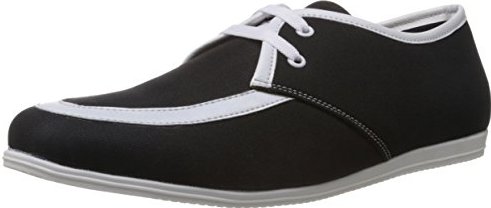 Series Men's Black and White Sneakers - 9 UK