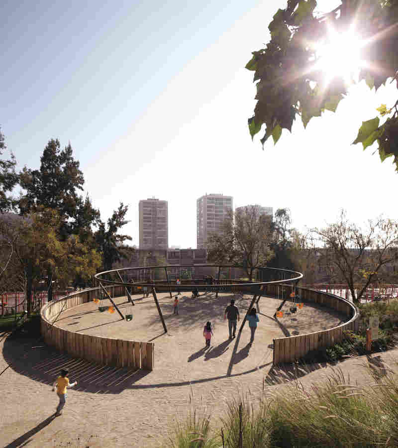 Bicentennial Children's Park, Santiago, Chile, 2012: Built into a hillside, this 10-acre park was designed in celebration of Chile's bicentennial.