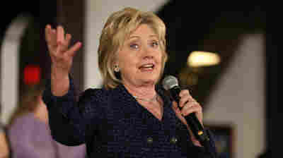 Democratic presidential candidate Hillary Clinton speaks during a campaign stop at the Electric Park Ballroom on January 11, 2016 in Waterloo, Iowa.