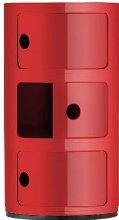 Kartell 496710 Cassettiere componibili, Colore: Rosso