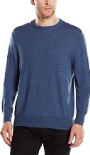 Brooks Brothers - Saxxon Crew Biella, Maglia da uomo, blue 27, 52/L