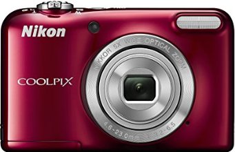 Nikon Coolpix L31 Digitalkamera (16 Megapixel, 5-fach opt. Zoom, 6,7 cm (2,6 Zoll) Display, HD-Video) rot