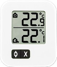 TFA Dostmann digitales Max-Min-Thermometer 30.1043.02, weiß