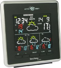 Technoline Premium WetterDirektStation WD 4026, schwarz-silber, 2-teilig bestehend aus Station und Sensor