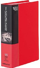 コクヨ ポストカードホルダー 固定式 A6 60ポケット 最大収容枚数120枚 赤 ハセ-30NR