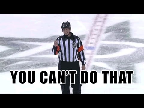 10/5/13 - Ref Says "You Can't Do That" to Shawn Horcoff