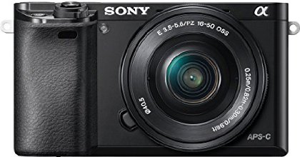 Sony Alpha 6000 Systemkamera (24 Megapixel, 7,6 cm (3") LCD-Display, Exmor APS-C Sensor, Full-HD, High Speed Hybrid AF) inkl. SEL-P1650 Objektiv schwarz