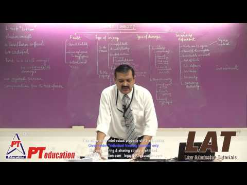 The Law of Torts - Legal Aptitude lecture - PT Education - LAT