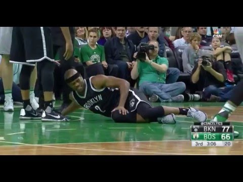 Jarrett Jack knee injury: Brooklyn Nets at Boston Celtics