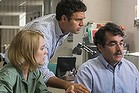 Rachel McAdams, Mark Ruffalo and Brian d'Arcy James in <i>Spotlight</i>.