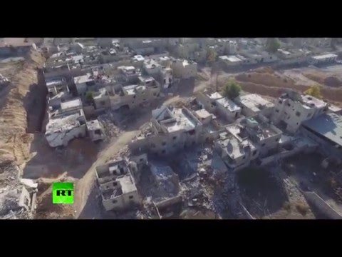 Apocalyptic Scenes: Drone footage shows destruction in Jobar, Damascus