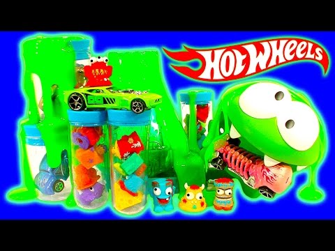 Hot Wheels Color Splash & Trash Science Lab Color Shifter Ooze Volcano FUN