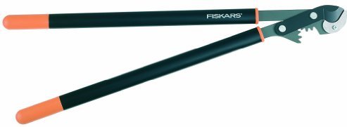 Fiskars PowerGear Amboss-Getriebe-Astschere 80cm, Schnittleistung: 55 mm