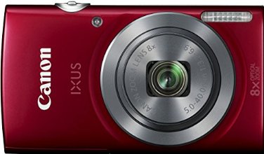 Canon IXUS 160 Digitalkamera (20 Megapixel, 8-fach optisch, Zoom, 16-fach ZoomPlus, 6,8 cm (2,7 Zoll) LCD-Display, HD-Movie 720p) rot