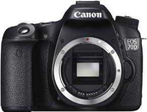 Canon EOS 70D Fotocamera Reflex Digitale, 20.2 Megapixel, Nero/Antracite