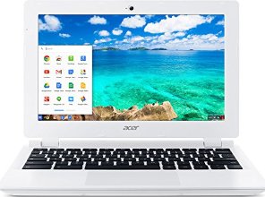 Acer Chromebook, Intel Celeron Processor N2830, 2 GB DDR3 Memory, 16 GB SSD Laptop, Moonstone White(Bilingual French Keyboard)