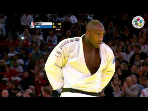 Judo Grand Slam Paris 2013: Final +100kg   RINER, Teddy (FRA) -  KIM, Sung-Min (KOR)