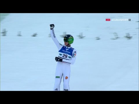 Peter Prevc - Kulm 2016 - 244 m (HILL RECORD !!!) - Eurosport Germany