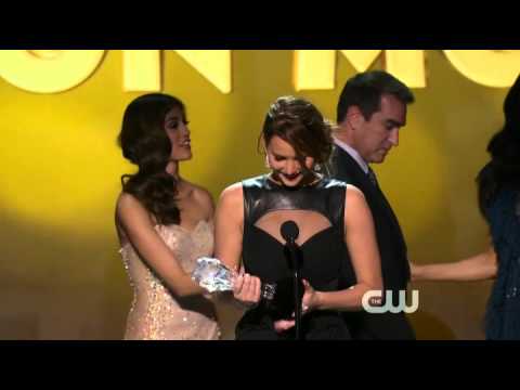 Jennifer Lawrence winning Best Actress in An Action Movie @ 18th Critics Choice Movie Awards 2013