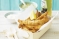 Beer-battered fish and chips