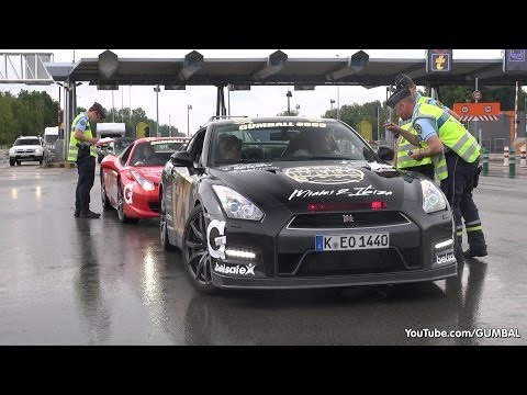 Gumball 3000 - French Police stops Gumballers!