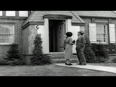 HD Stock Footage Housing Market 1930's, Construction, Model Homes, Lifestyle, Americana