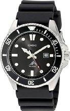 Casio Men's MDV106-1A Black Analog Anti Reverse Bezel Watch