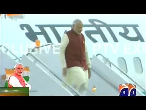 Narendra Modi Arrives in Lahore,Pakistan | Heads to Nawaz’s Raiwind Residence