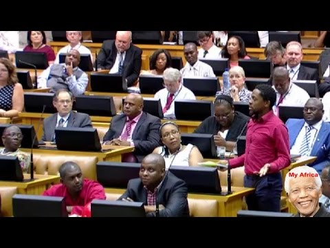 Funny. EFF Takes On Parliament Rules. Breaking News 3 March 2015