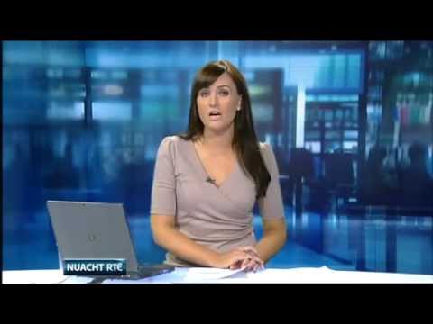 Newsreader speaking Irish